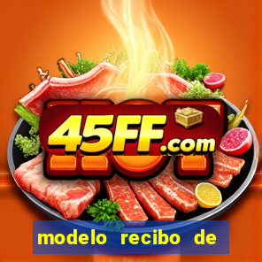 modelo recibo de pagamento word